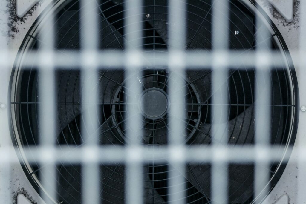 Air mover drying a water damaged room