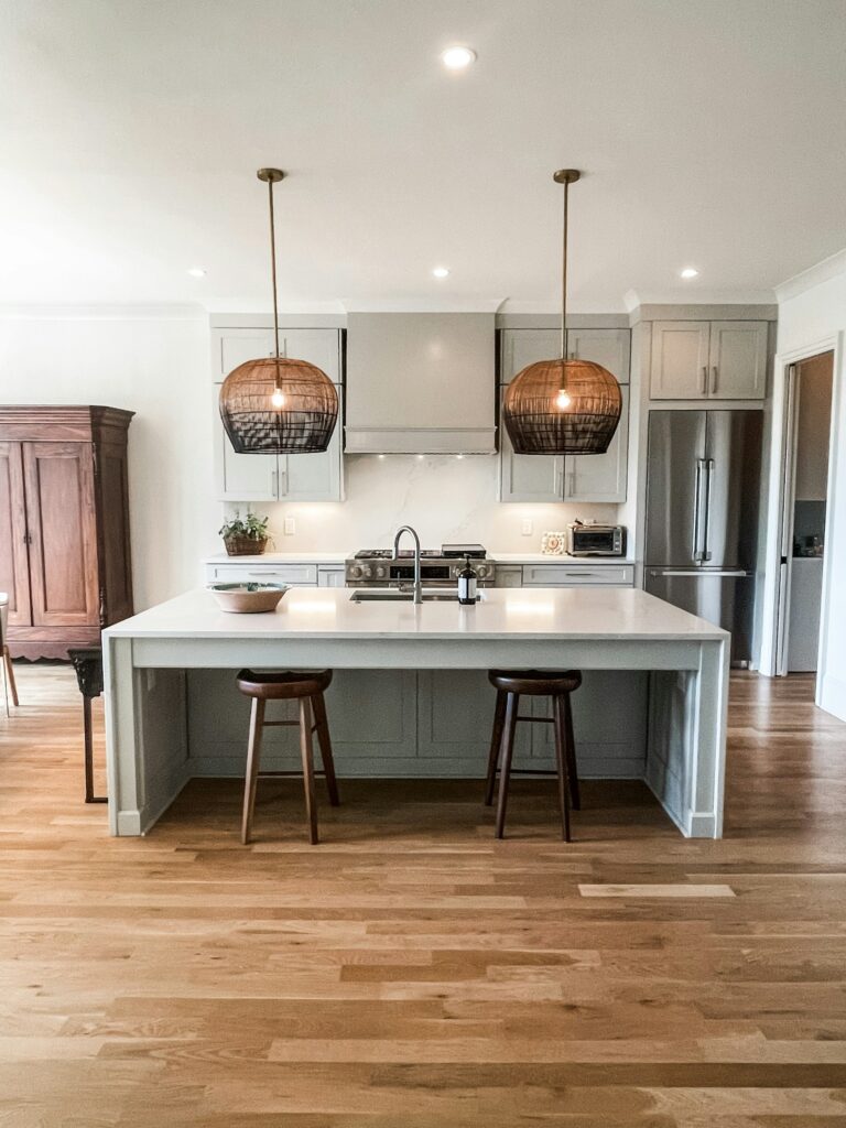 Modern kitchen with center island